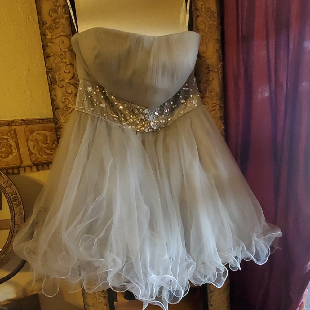 Silver Formal/Prom Dress